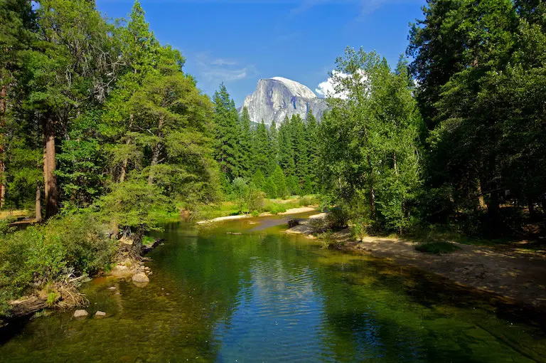 Half Dome from the Yosemite Valley floor